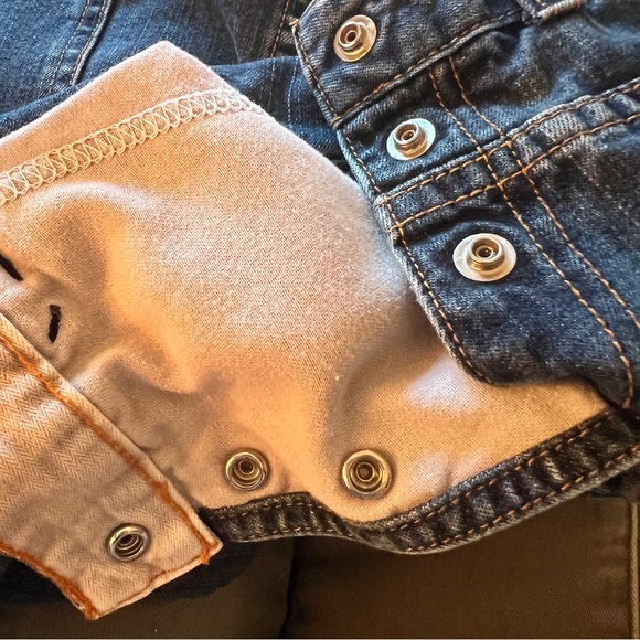 Calvin Klein Women’s 90s Side Snap Denim Jean Skirt Size 14 - Picture 11 of 16